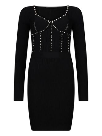 Liu Jo Verfraaide mini-jurk - Zwart