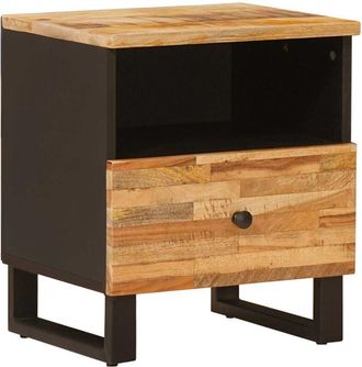 vidaXL Mueble Cama Marr&oacute;n 40 X 33 X 46 Cm Madera De Mango Maciza Vidaxl