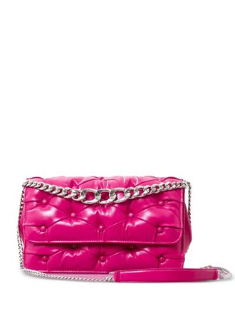 Benedetta Bruzziches Carmen gewatteerde schoudertas met ketting - Roze