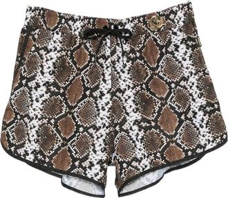 Moschino Smiley Snakeskin-print Swimming Shorts