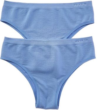 Bambooa Bamboo Set Of 2 Seamless Waffle Bikini Brief