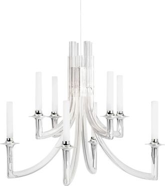 Kartell Khan Kronleuchter, Polycarbonat, transparent gl&auml;nzend