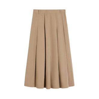 Max Mara Rokken, Dames, Beige, M, Katoen, Wkdorme Rok