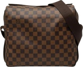 Louis Vuitton Pre-owned Naviglio Cross Body Bag - Dames - Vintage Schoudertas - Bruin - ONE Size - Vintage