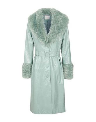 8 by YOOX BELTED MIDI COAT W/ EMBELLISHED TRIM