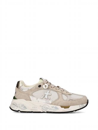Premiata Womens Mased Sneakers In Beige