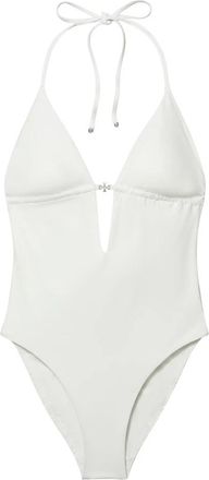 Tory Burch Tie-Back One-Piece - Dames - Badpakken - Wit - S - Badmode