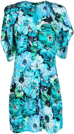 Stella McCartney floral-print silk mini dress - women - Silk - 40 - Blue