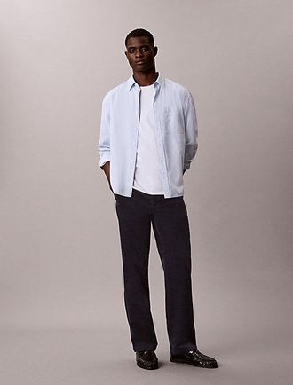 Calvin Klein Pantal&oacute;n Chino Recto Estilo A&ntilde;os 90 De Pana