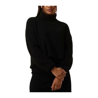 Calvin Klein Grof Gebreide Rolkraagtrui - Dames - Coltruien - Zwart - XS - Truien & Vesten