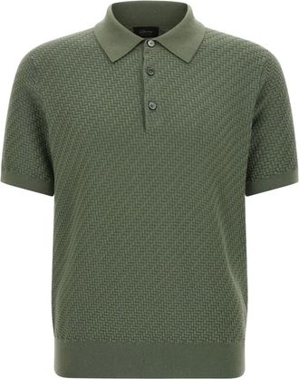 Brioni Heren, Tops, Groen, Maat: XL Katoen