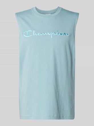 Champion Top mit Label-Stitching und Rundhalsausschnitt in Marine, Gr&ouml;&szlig;e XXL