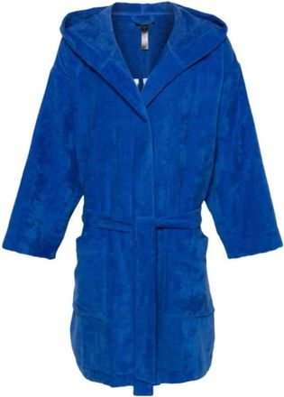 Dsquared2 Logo Badjas met Capuchon - unisex - Badjassen - Wit - L - Katoen - Nachtkleding