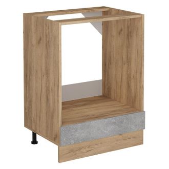 Vicco Armario Para Horno Empotrado R-line, Hormig&oacute;n, 60 Cm Sin Encimera