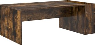 vidaXL Mesa De Caf&eacute; Roble Ahumado 95 X 50 X 34 Cm Madera De Ingenier&iacute;a Vidaxl