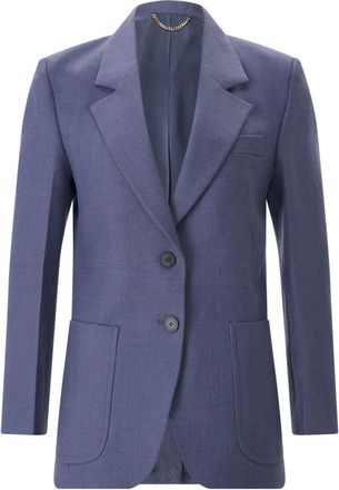 Victoria Beckham Blazers - Dames - Blazers - Blauw - S - Wol - Jassen