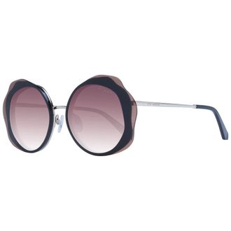 Ted Baker Zwarte Ronde Zonnebril Bourgondische Gradi&euml;nt - Dames - Zonnebrillen - Grijs - ONE Size - Accessoires