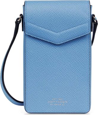 Smythson Pouch per smartphone Envelope - Blu