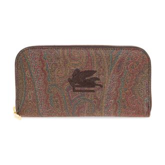 Etro Etro, Wallets & Cardholders, female, Brown, Size: ONE SIZE Wallet with embroidered logo