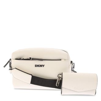 DKNY Unisex Tate Crossbody Bag (White) - One Size