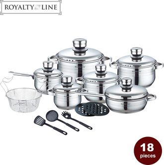 Royalty Line Set pentola padella e casseruola con controllo del calore termico