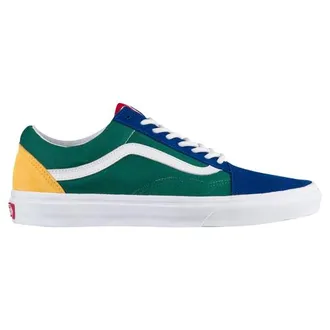 Vans Mens Old Skool - Shoes Blue/Green/Yellow Size 10.5