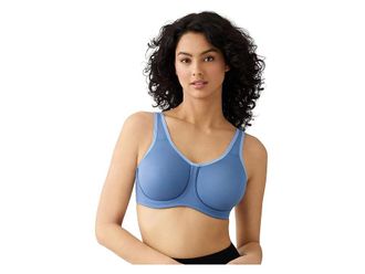 Wacoal Sport Underwire Bra 855170 Womens Bra Blue Horizon : 36DDD, Mesh/Nylon/Spandex