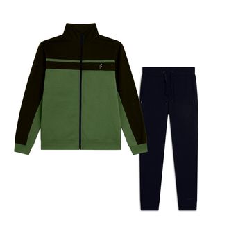 Freddy Tuta Uomo con Collo Alto e Zip design a Blocchi di Colore