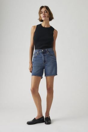 Levi's Shorts jeans hasta la mitad del muslo de tiro alto 501 Original - Mujer - 24 - Azul / Broken Midnight No Dx
