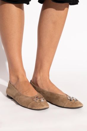 Tory Burch Ballet Flats Charlie, Womens, Brown
