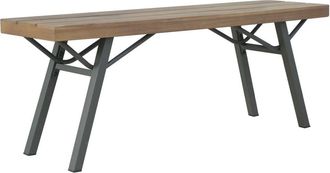 vidaXL Garden Bench 47.2 Solid Acacia Wood, 44252