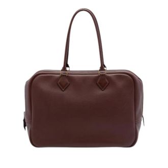 Herm&egrave;s Pre-owned Plume 32 Bag - Dames - Pre-owned - Rood - Maat: ONE Size Zijde