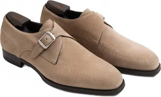 Scarpe di Bianco Mens Parma Monk Strap Shoe In Antilope