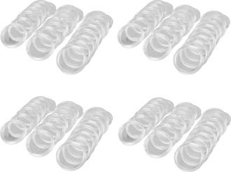 OEM 400 Piezas Monederos Redondos De Pl&aacute;stico Transparente De 21 Mm, Estuches De Almacenamiento Tipo C&aacute;psula, Estuches De Exhibici&oacute;n Redondos Transparente