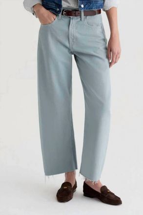 AG - Adriano Goldschmied Hattie Crop High-Rise Barrel Pant In Sea Fog