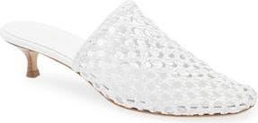 Le Monde Beryl Woven Kitten Heel Mule in Optic White at Nordstrom Rack, Size 8.5Us / 38.5Eu