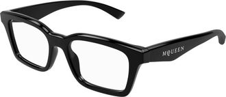 Alexander McQueen Stijlvolle Bril Am 0476O Zwart - unisex - Brillen - Zwart - 53 MM - Accessoires