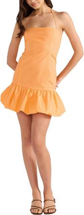 Minkpink Charlotte Bubble Linen-Blend Mini Dress