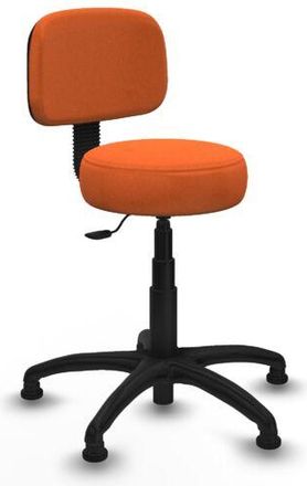 Piqueras y Crespo Piqueras Y Crespo - Silla Llanos Giratorio Bali Naranja Base Poliamida 600 Topes