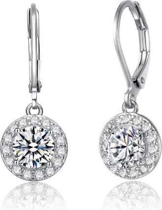 Rachel Glauber Halo Leverback Dangle Earrings