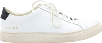 Common Projects Retro Lage Sneaker in Wit Leer