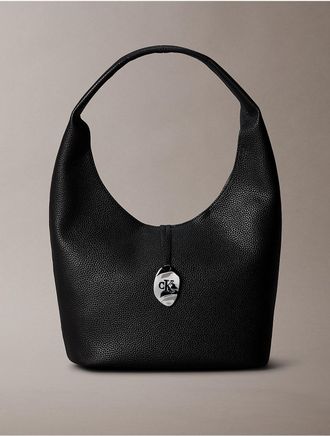 Calvin Klein Womens CK Lock Medium Shoulder Bag - Black