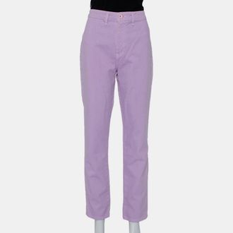 Staud Staud Lilac Denim Contrast Pocket Detail High Rise Jeans