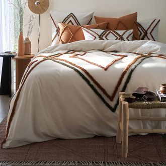 La Redoute Interieurs Dekbedovertrek in katoen, Cotama Havane