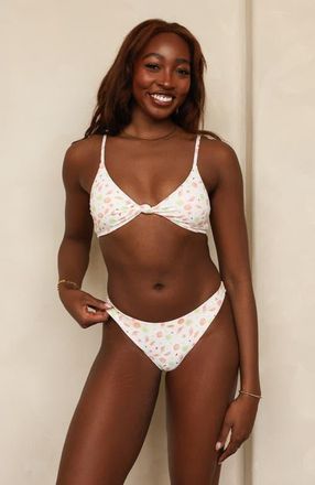 Dippin' Daisy's Swimwear Zen Knotted Triangle Bikini Top in Underwater Garden at Nordstrom, Size X-Large