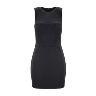 Elisabetta Franchi Short Kleedjes - Dames - Korte kleedjes - Zwart - M - Polyester - Kleedjes