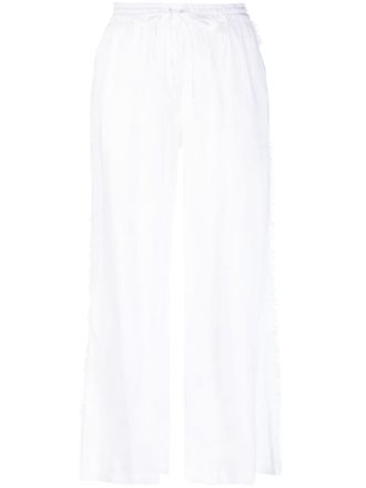P.A.R.O.S.H. Pantaloni a gamba ampia - Bianco