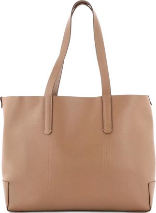Burberry TB Logo Leather Medium tote bag - Toni neutri