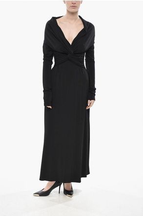 Khaite Viscose Flared Dress with Front Knot size L