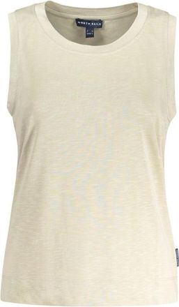 North Sails Polyester Tanktop met Ronde Hals - Dames - Tops zonder mouwen - Beige - XL - Polyester - Tops